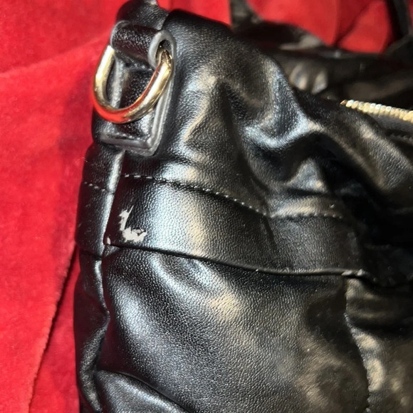 Sandra Angellozzi Black  soft leather puffer bag - Picture 7 of 17